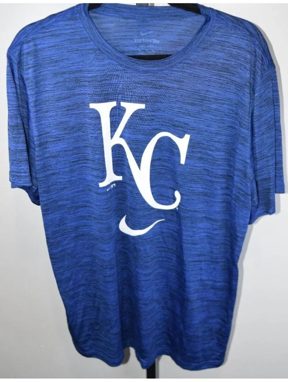 Nike Dri-Fit Kansas City Royals KC Blue Space Dye T-Shirt Short Sleeve